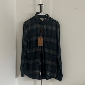 Dark Plaid Long Sleeve Shirt